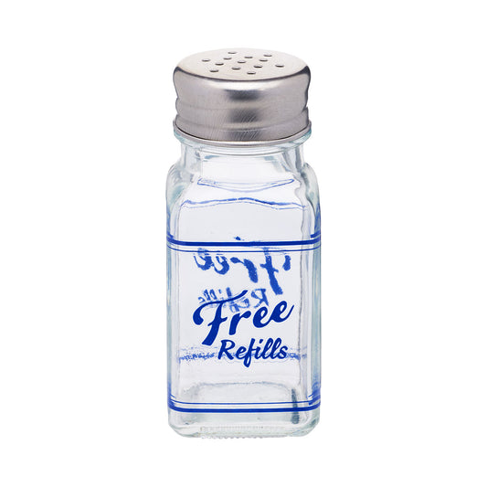 Diner Glass Salt + Pepper Shakers