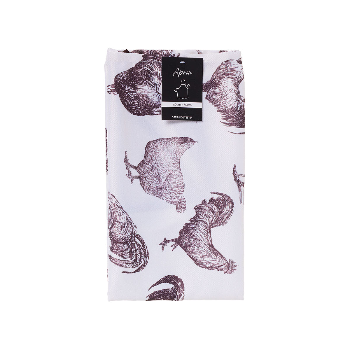 Apron Printed Farm Floral/Chickens 60x80cm