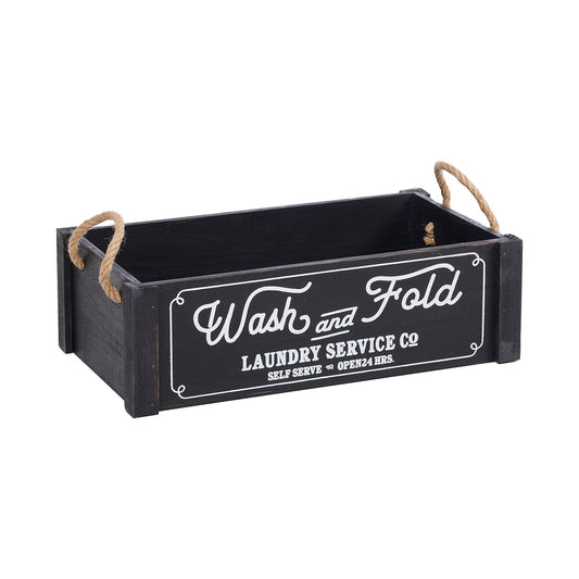 Fluff And Fold Wooden Crate Medium