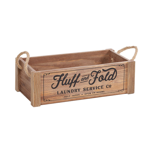 Fluff And Fold Wooden Crate Small