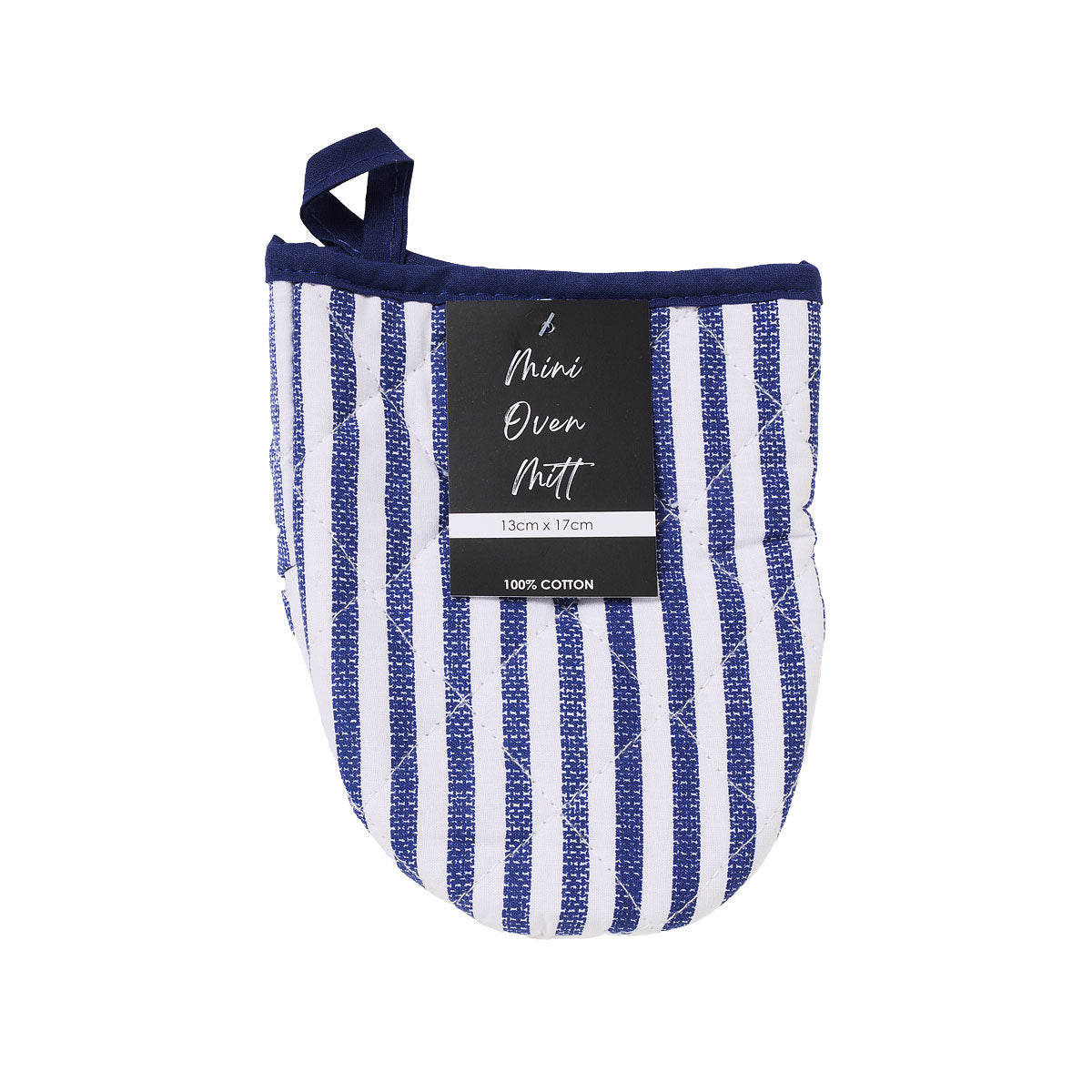 Mini Oven Mitt Blue Stripe/Gingham