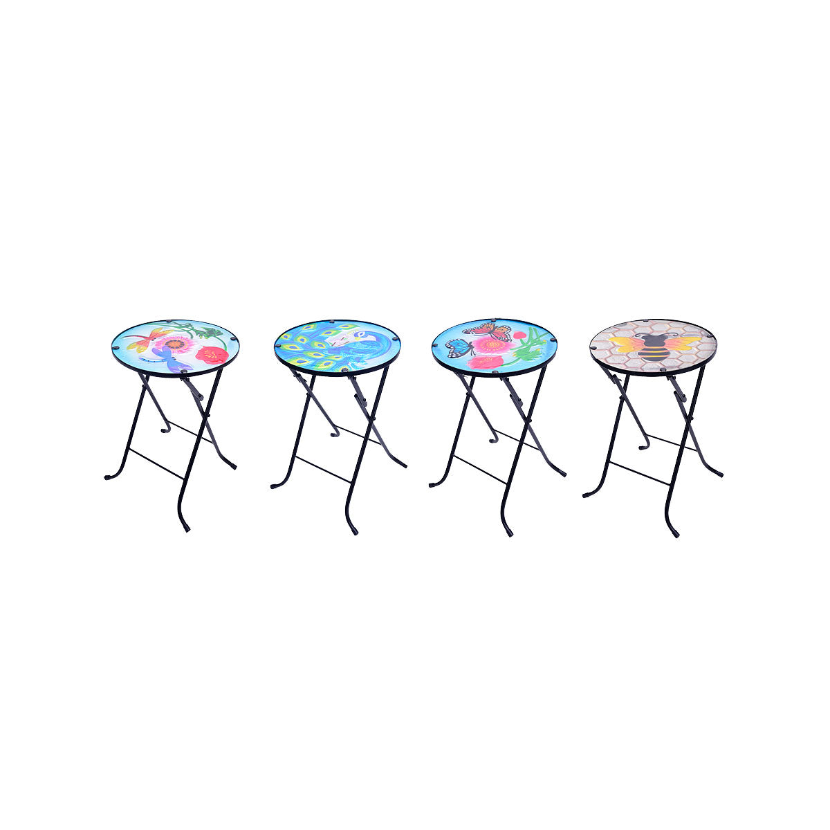 Glass Foldable Plant Stand Assorted