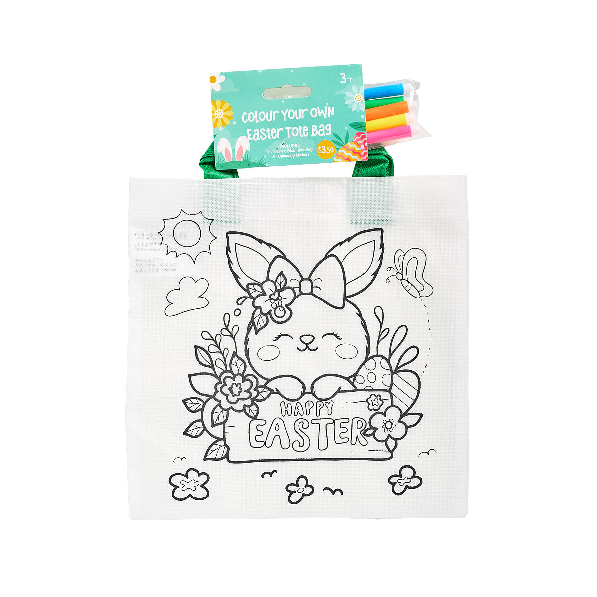 Easter Colour Your Own Tote Bag