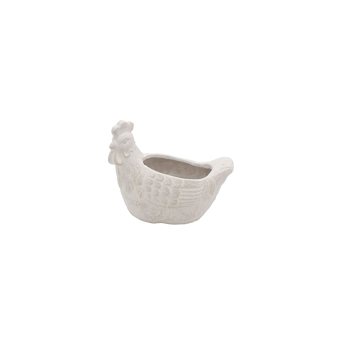 Cement Rooster Decorative Planter