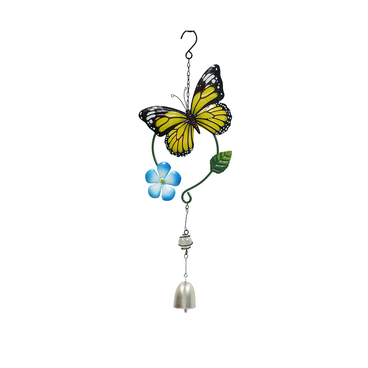 Metal Butterfly Bell On Hook Assorted