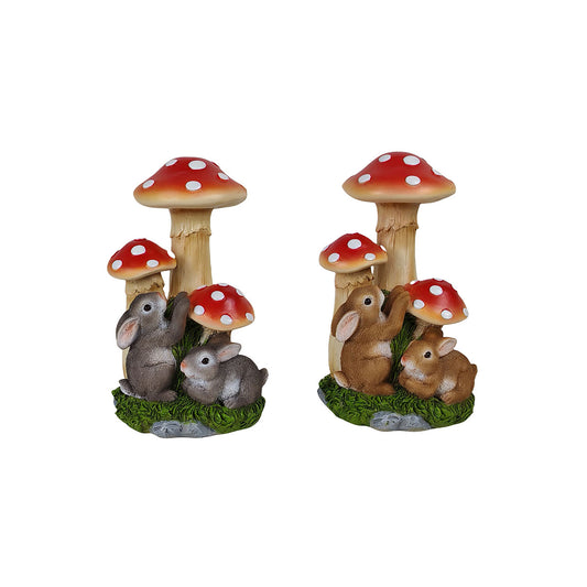 Bunnies and Mushroom Decor Assorted