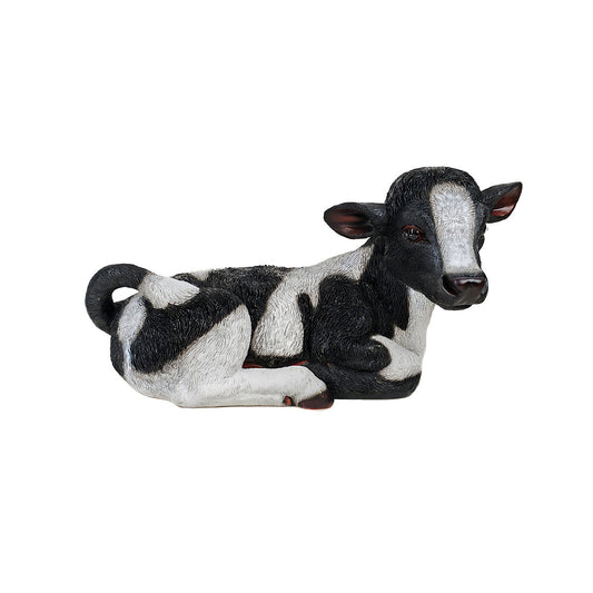 Polyresin Sleeping Calf Décor