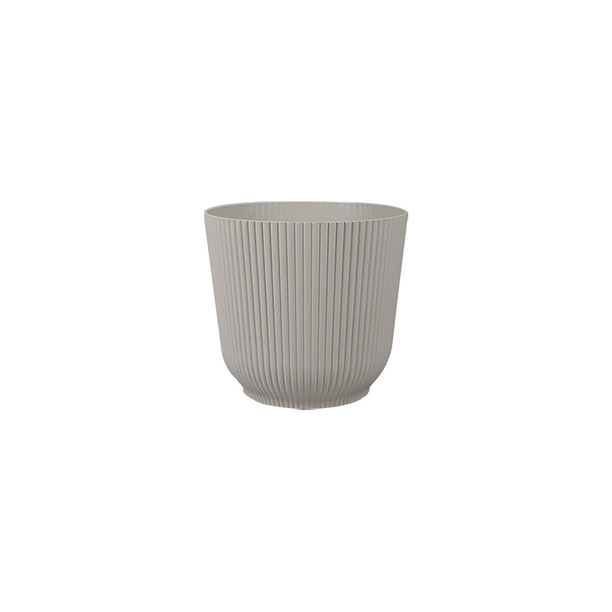 Ribbed Plastic Pot D22cm Assorted