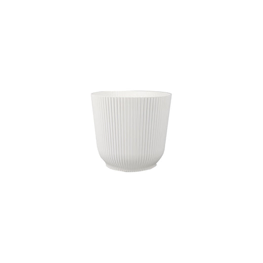 Ribbed Plastic Pot D22cm Assorted