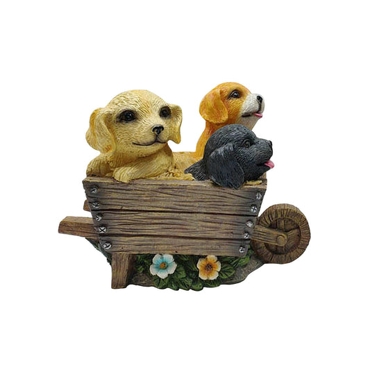 Animals In Cart Decor Assorted