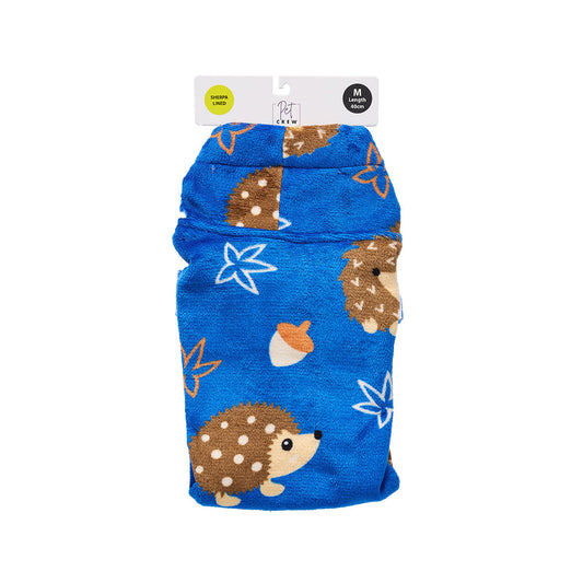 Pet Fleece Hoodie Hedgehog/Candy 30/40cm