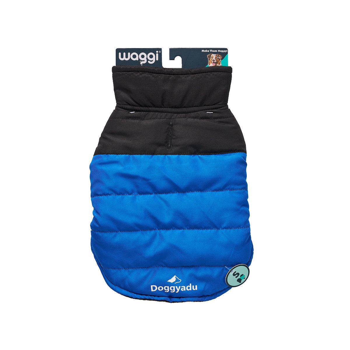 Waggi Pet Puffer Two-Tone Blue/Green 30/40/50cm