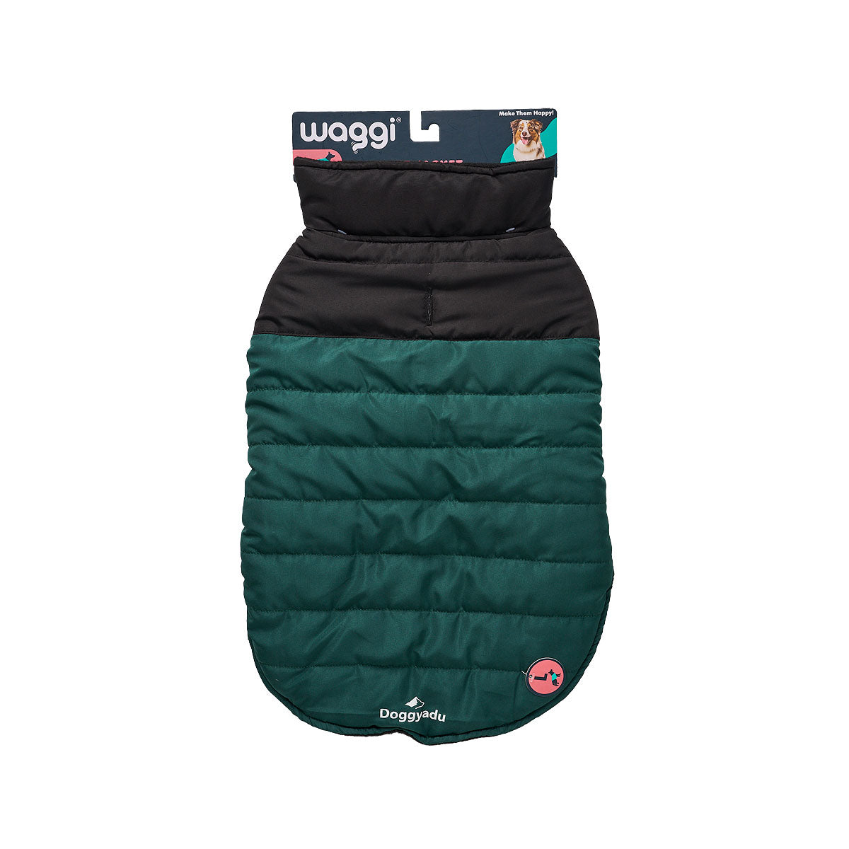 Waggi Pet Puffer Two-Tone Blue/Green 30/40/50cm