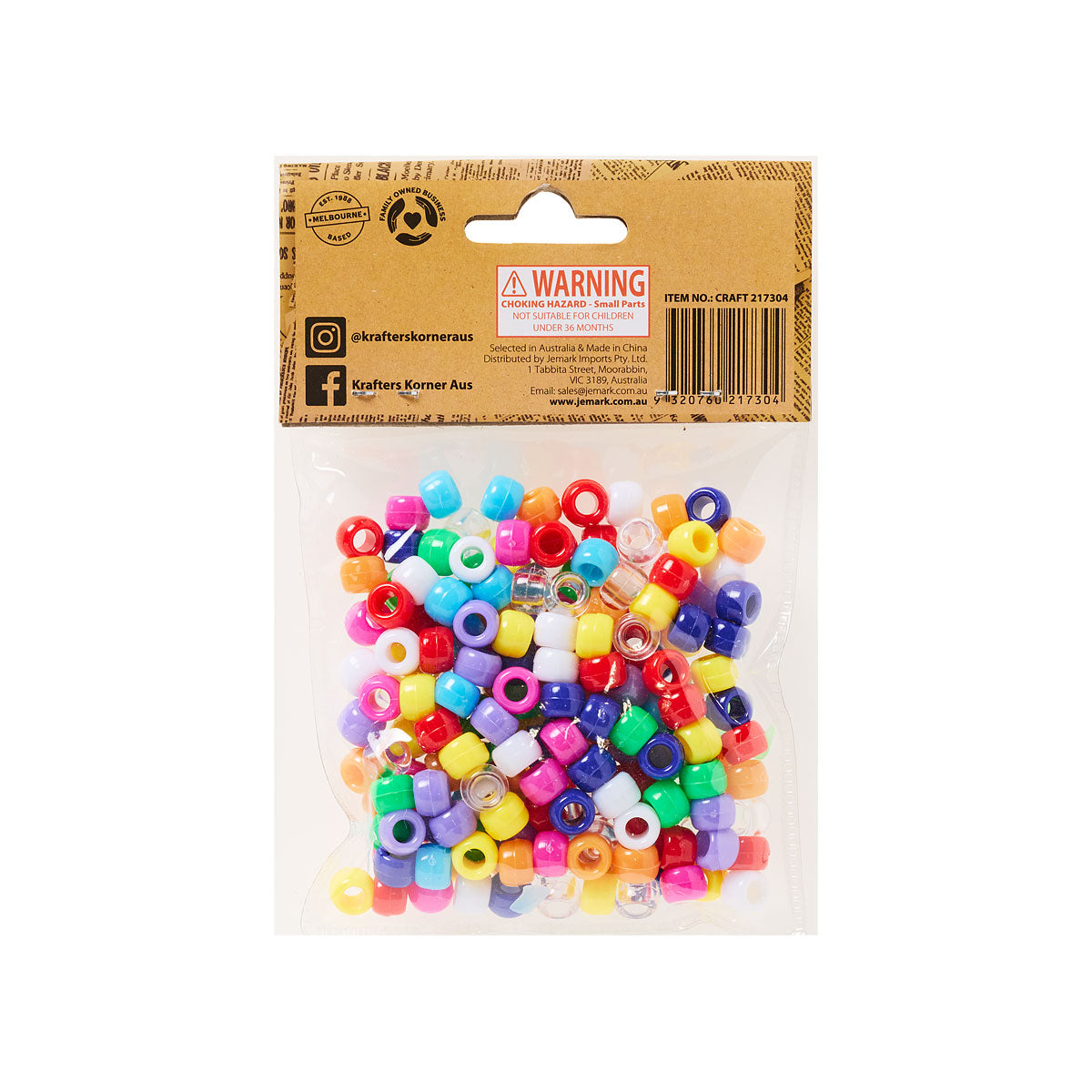 Pony Beads Mulitcolour 50g