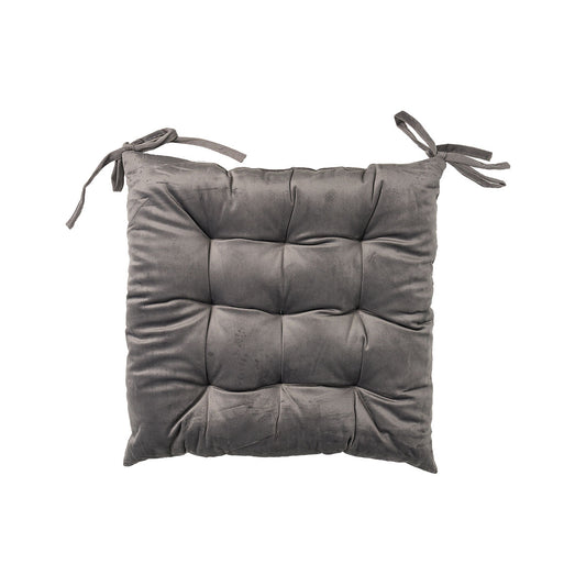 Velvet Chairpad Char/Teal 40cm