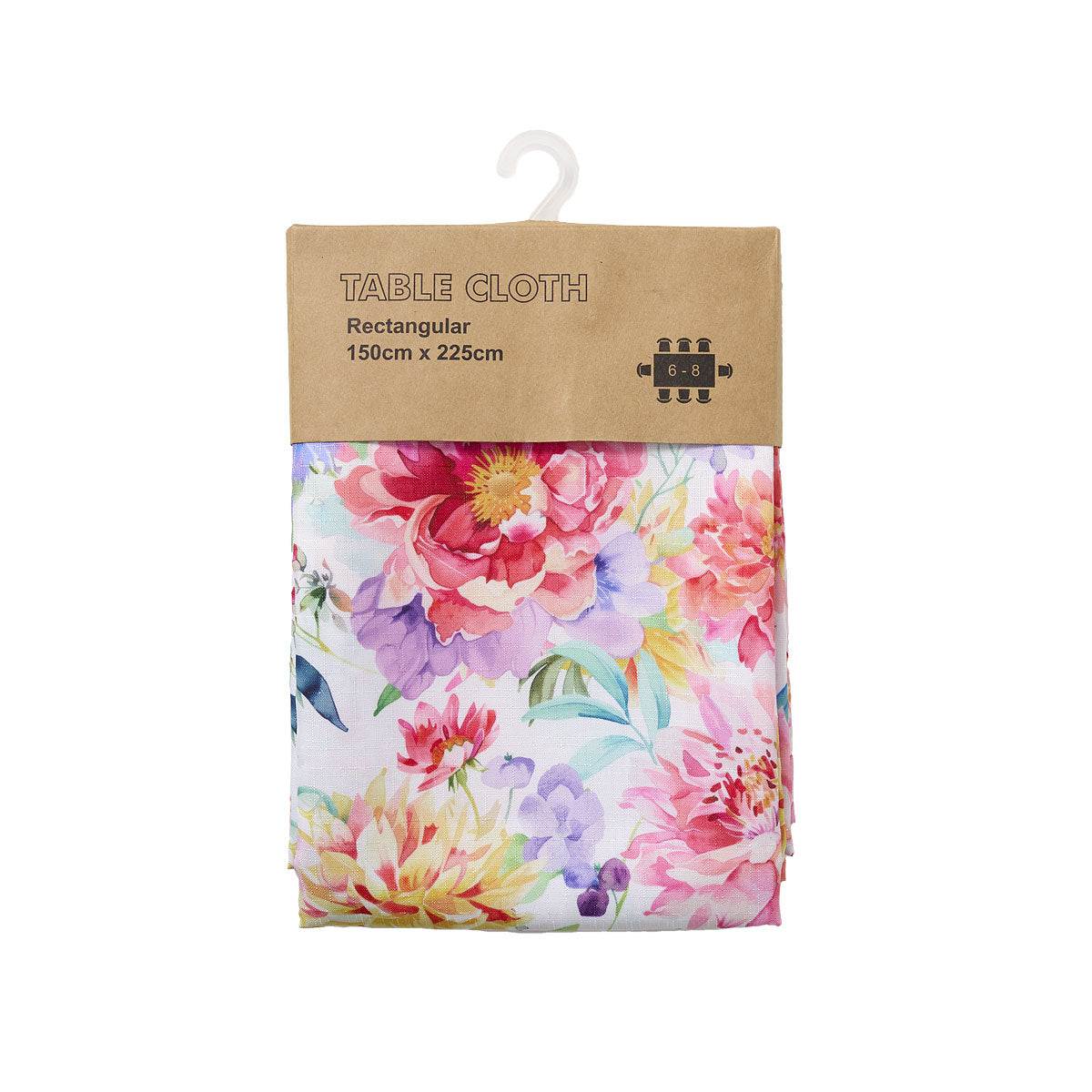 Tablecloth Print Water Floral 150x225cm