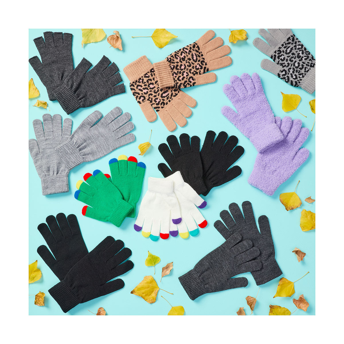 Gloves Animal Print Assorted