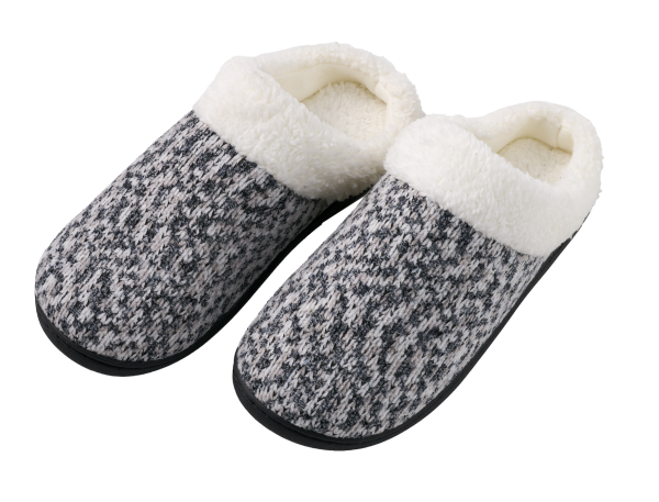 Knitted Mule Black Slippers