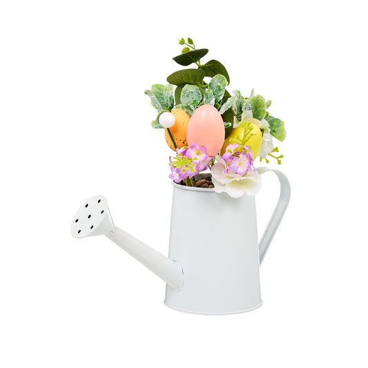 Easter Faux Florals In Watering Can Assorted