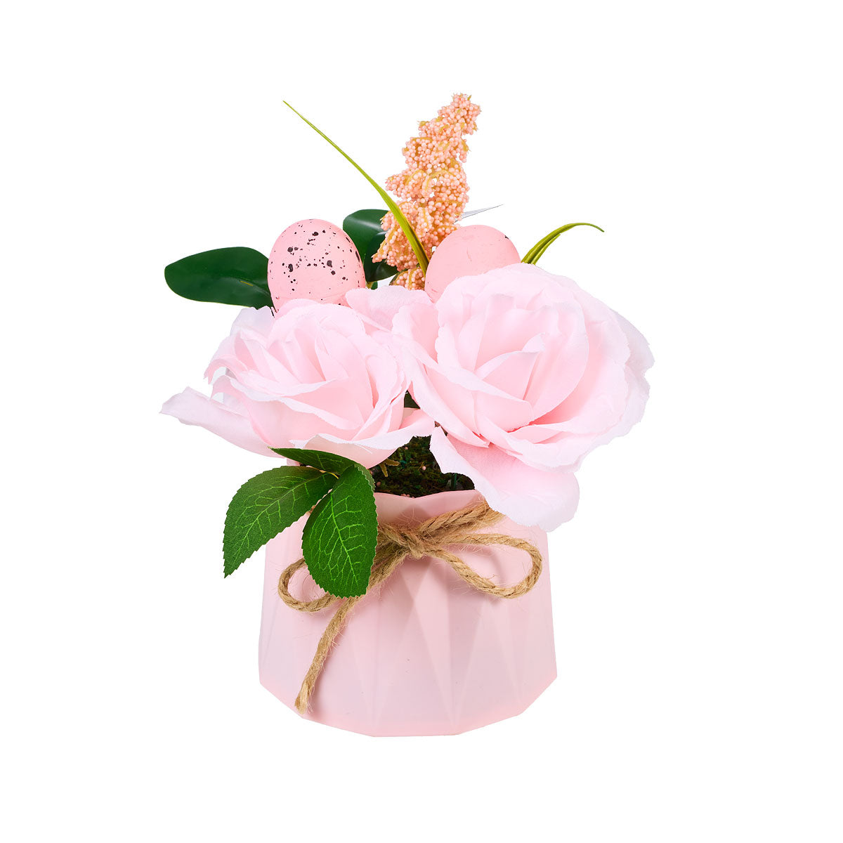 Easter Potted Faux Florals Pastel Assorted