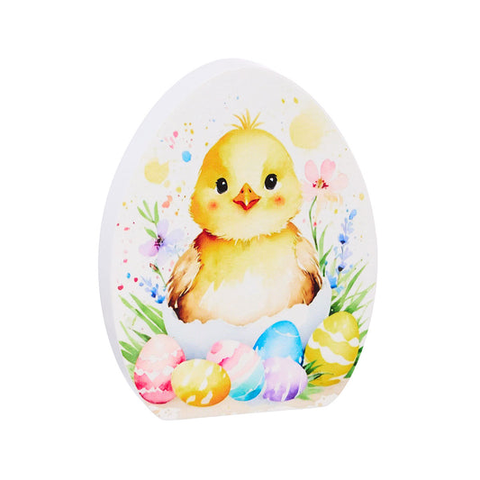 Easter Tabletop Egg With Print Assorted