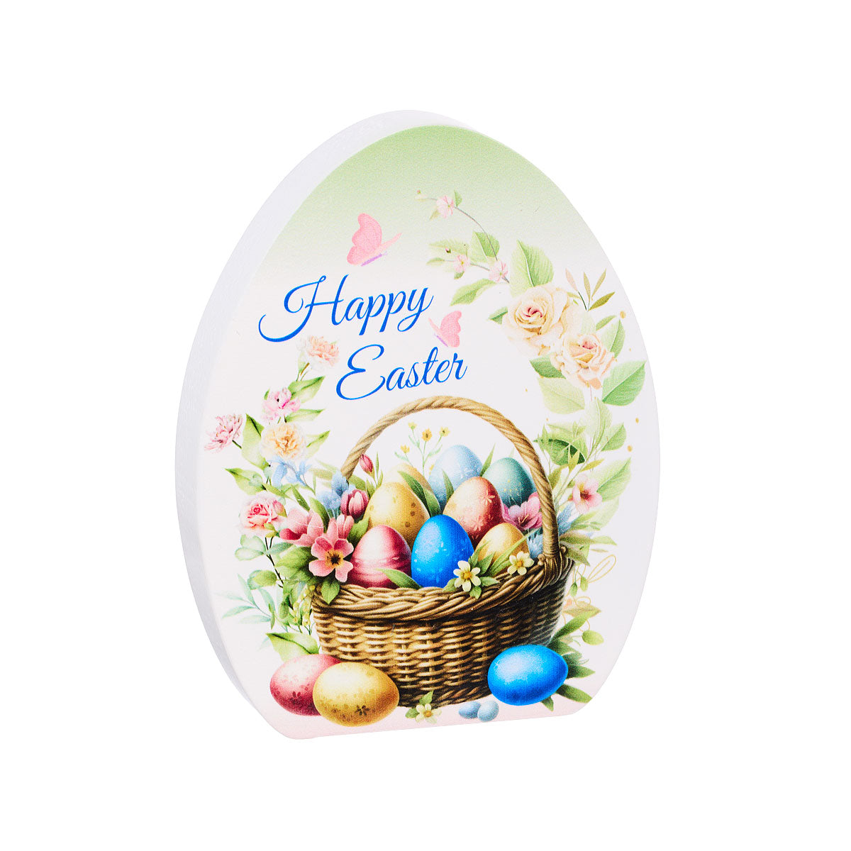 Easter Tabletop Egg With Print Assorted