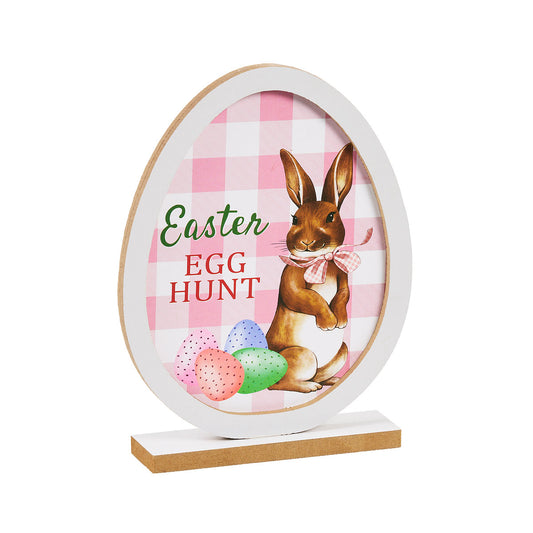 Easter Tabletop Deco Egg Sign