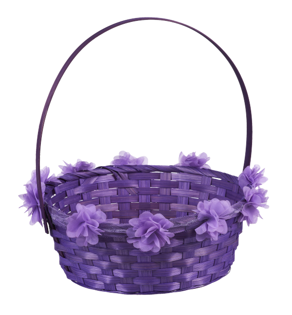 Easter Coloured Basket With Flowers