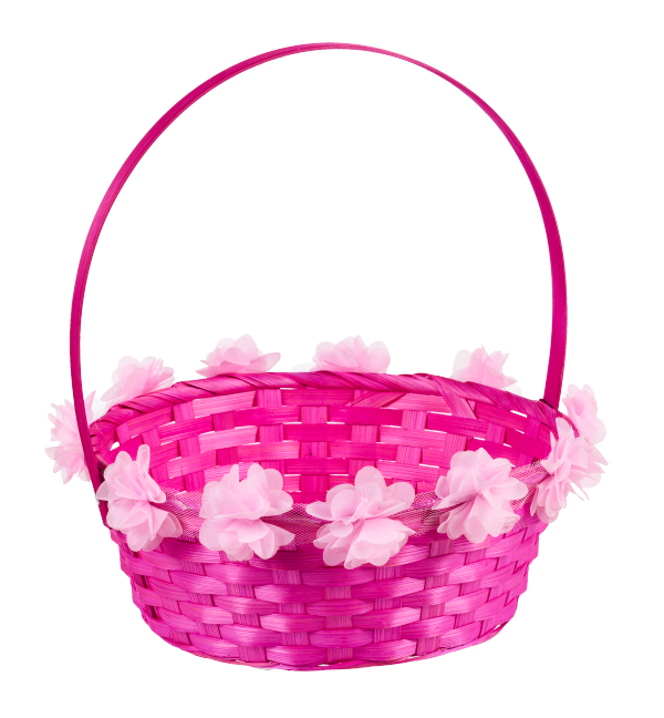 Easter Coloured Basket With Flowers