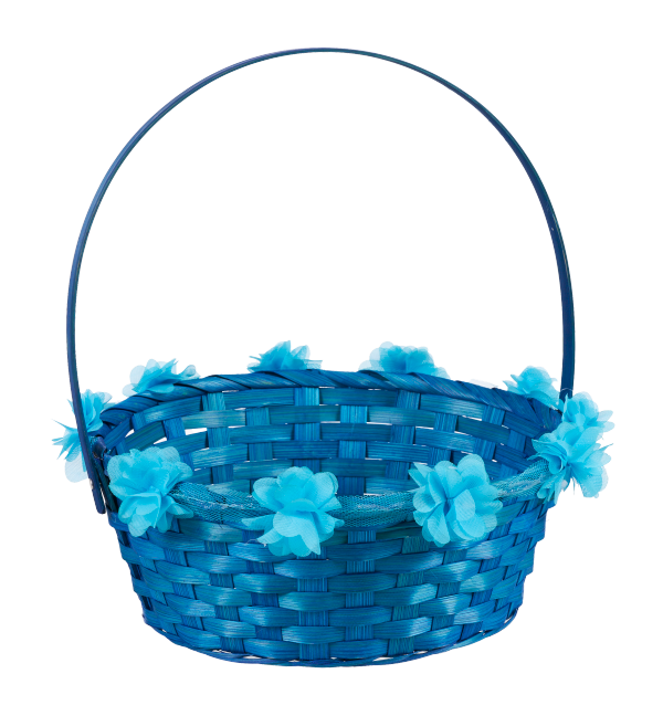Easter Coloured Basket With Flowers