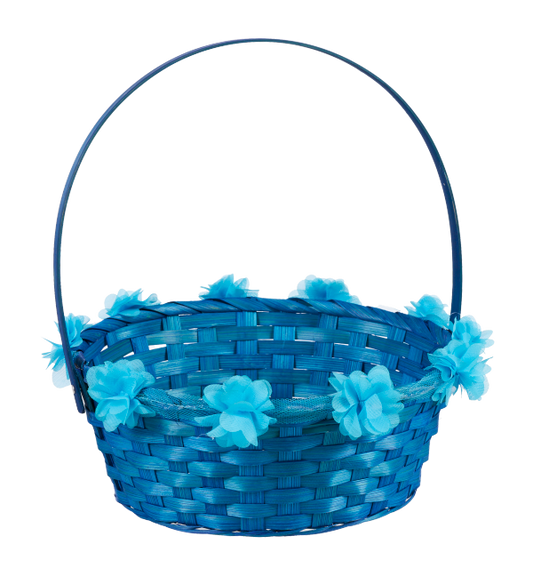 Easter Coloured Basket With Flowers
