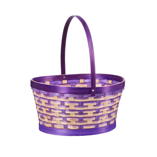 Easter Bamboo Basket Slim Large