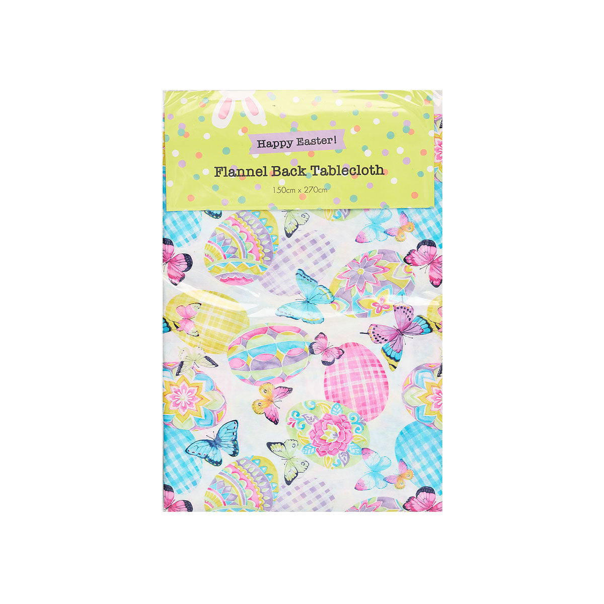 Easter Flannel-Back Tablecloth