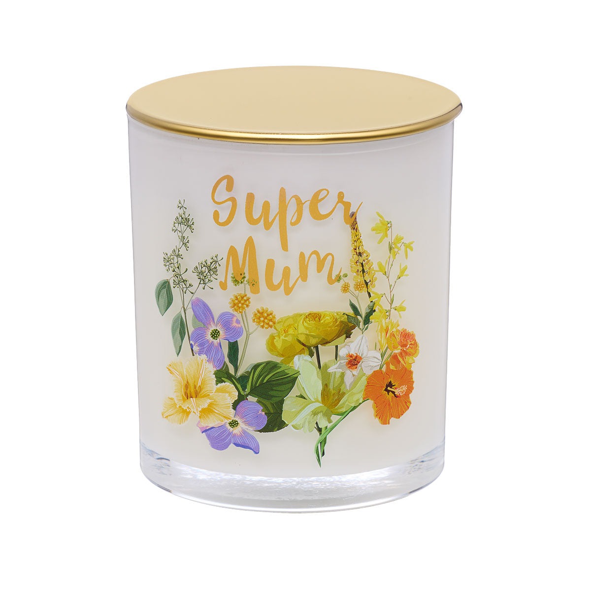 Novelty Word Candle Gold lid Assorted