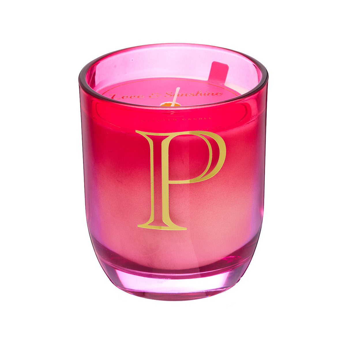 Ombre Monogram Candle