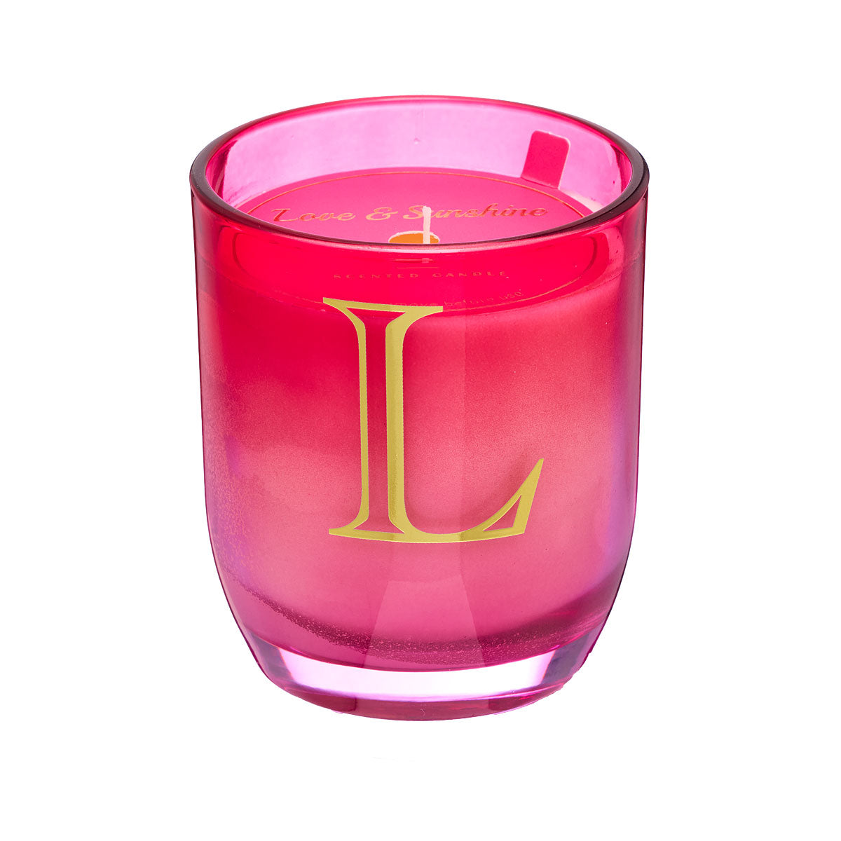 Ombre Monogram Candle