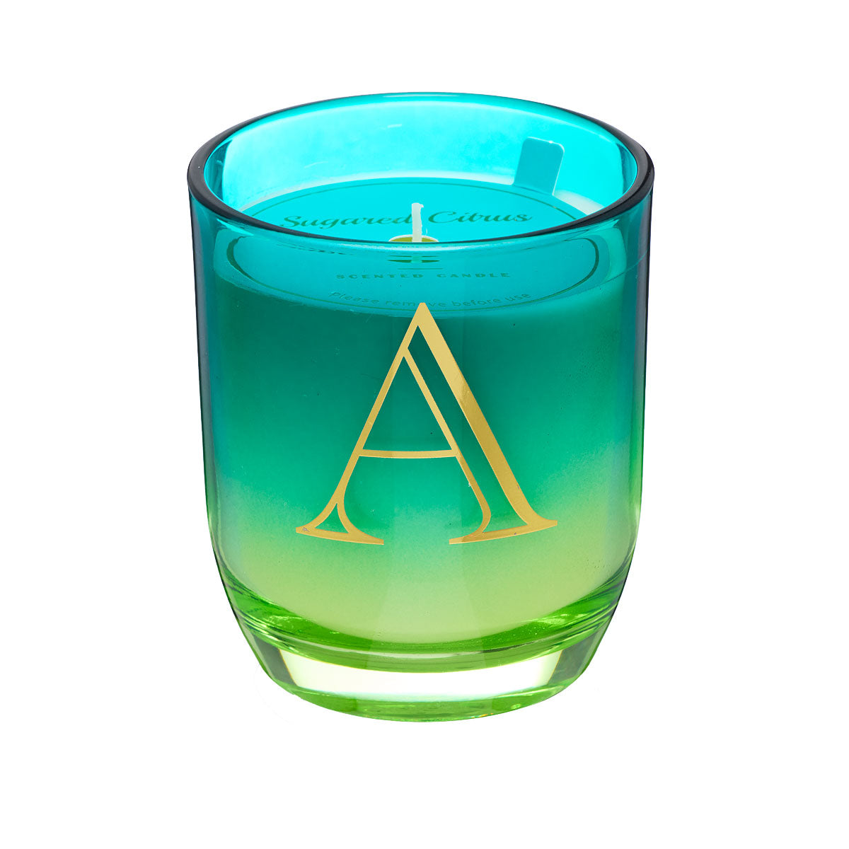 Ombre Monogram Candle
