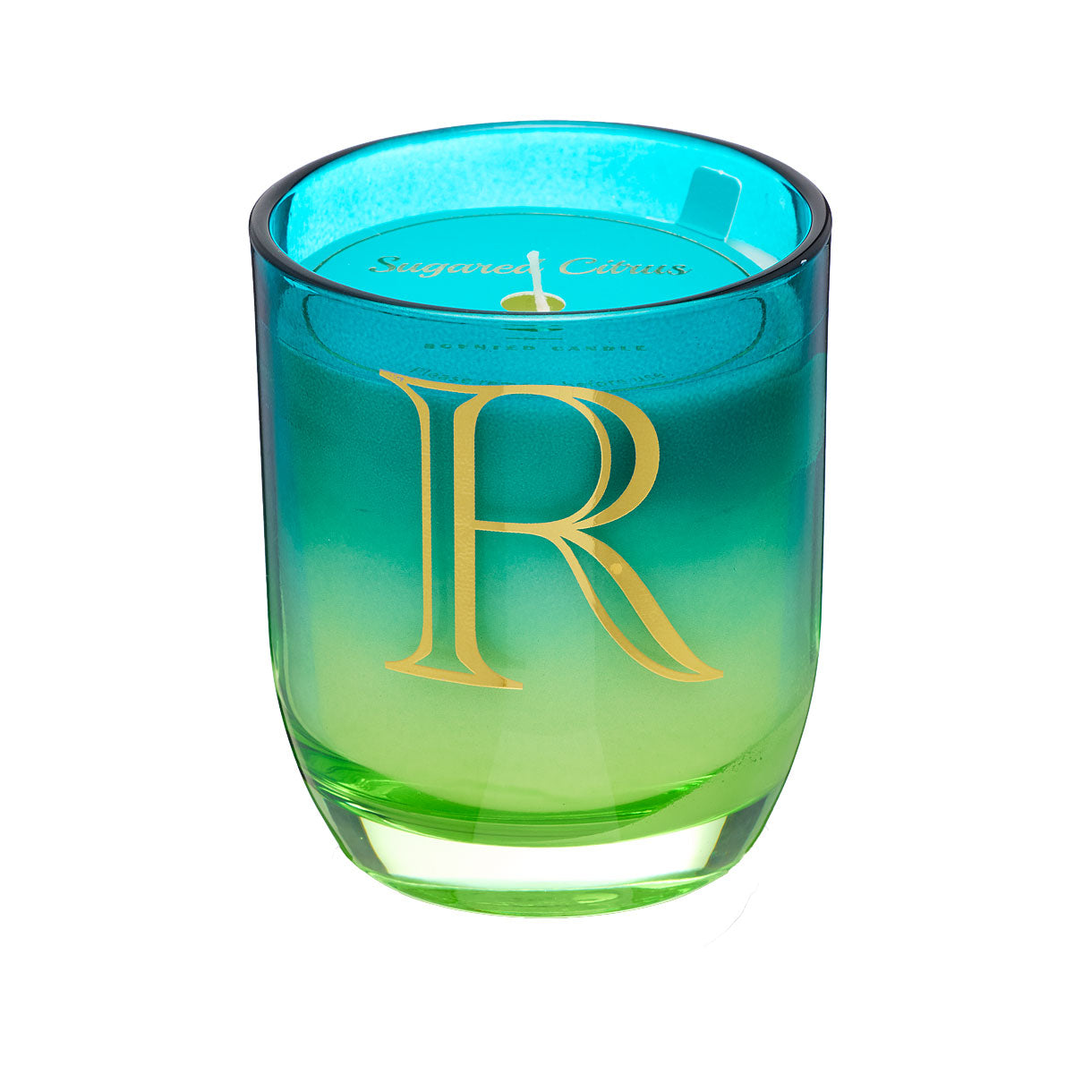 Ombre Monogram Candle