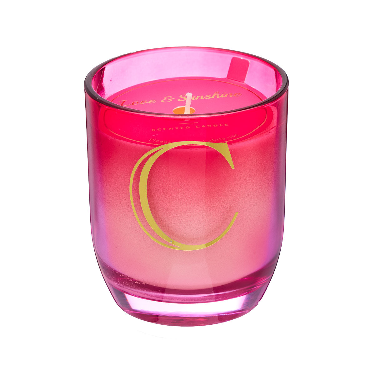 Ombre Monogram Candle