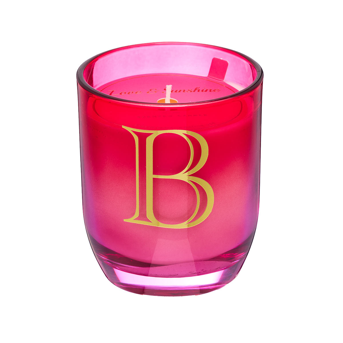 Ombre Monogram Candle