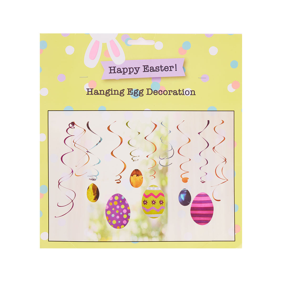 Easter Foiled Hanging Egg Decoration