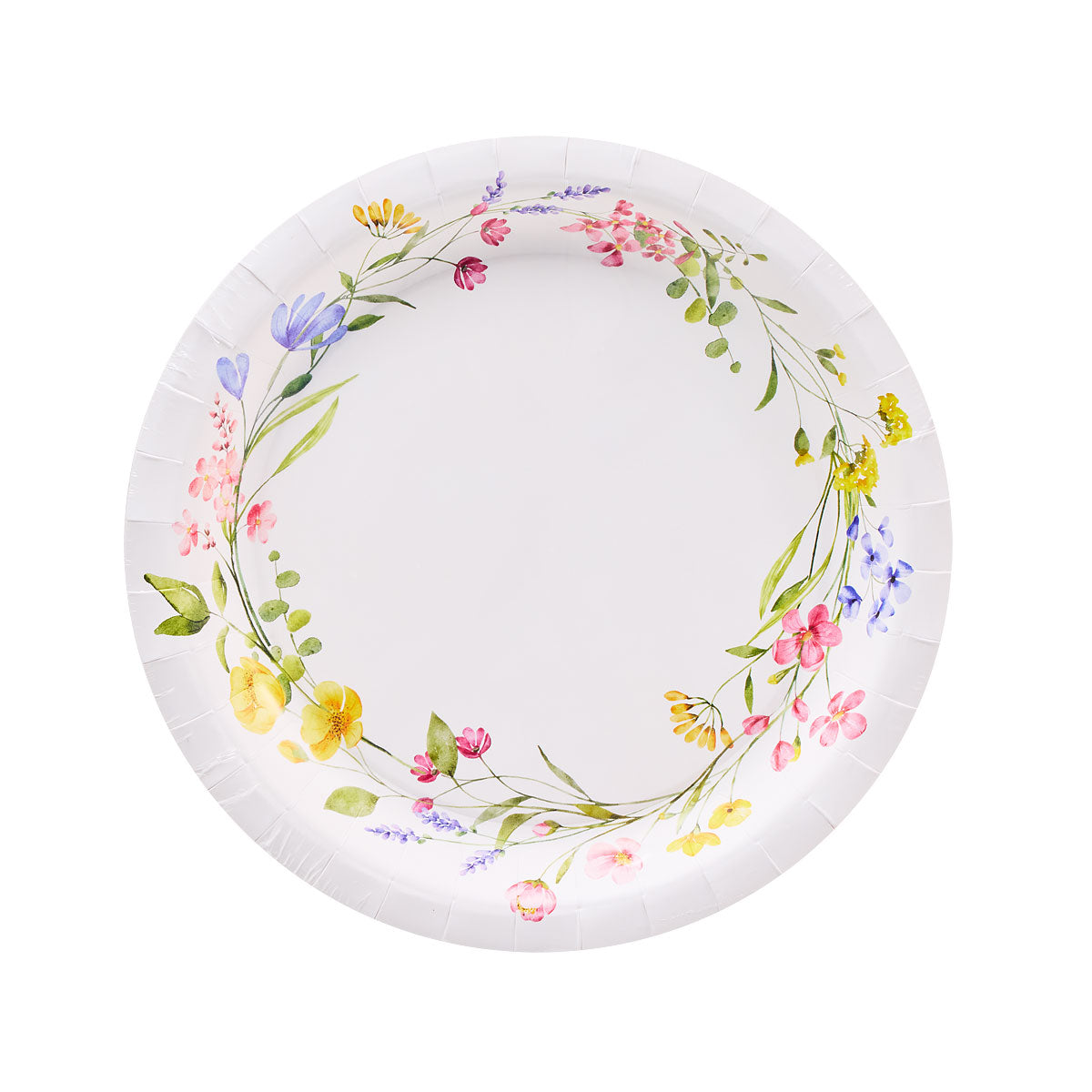 Soft Floral Party Plate 23cm 16pk