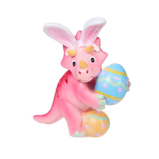 Easter Dinosaur With Egg Figurine Assorted