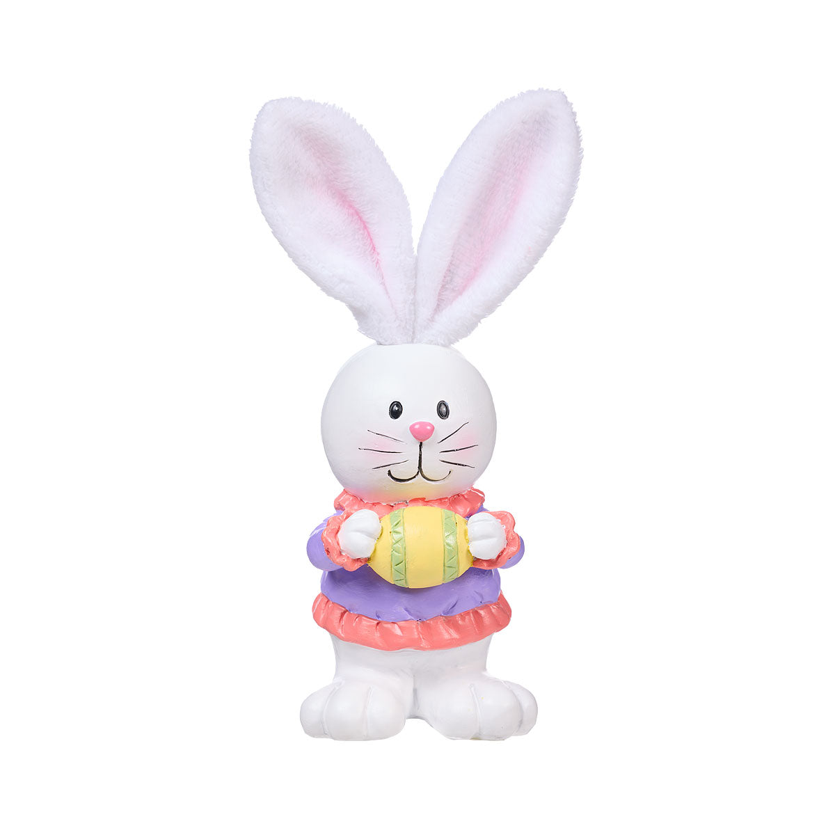 Easter Bunny With Soft Ears Figurine Assorted