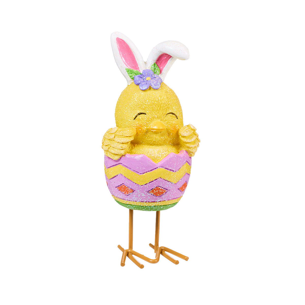 Easter Chicks With Bunny Ears Figurine