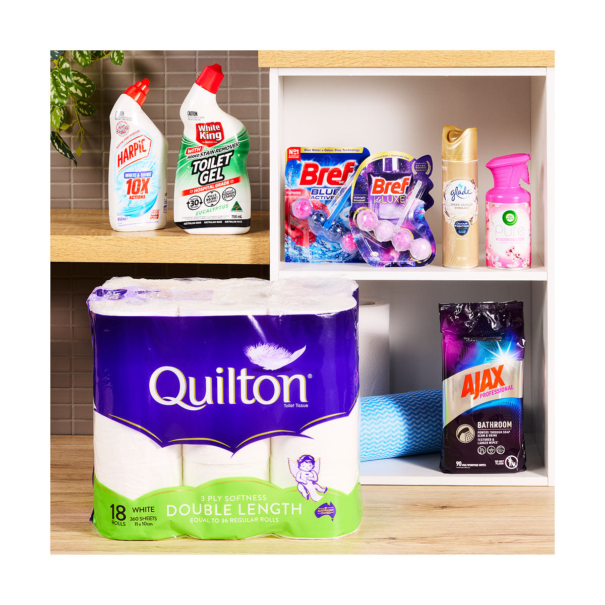 Quilton Double Length Toilet Paper 18pk