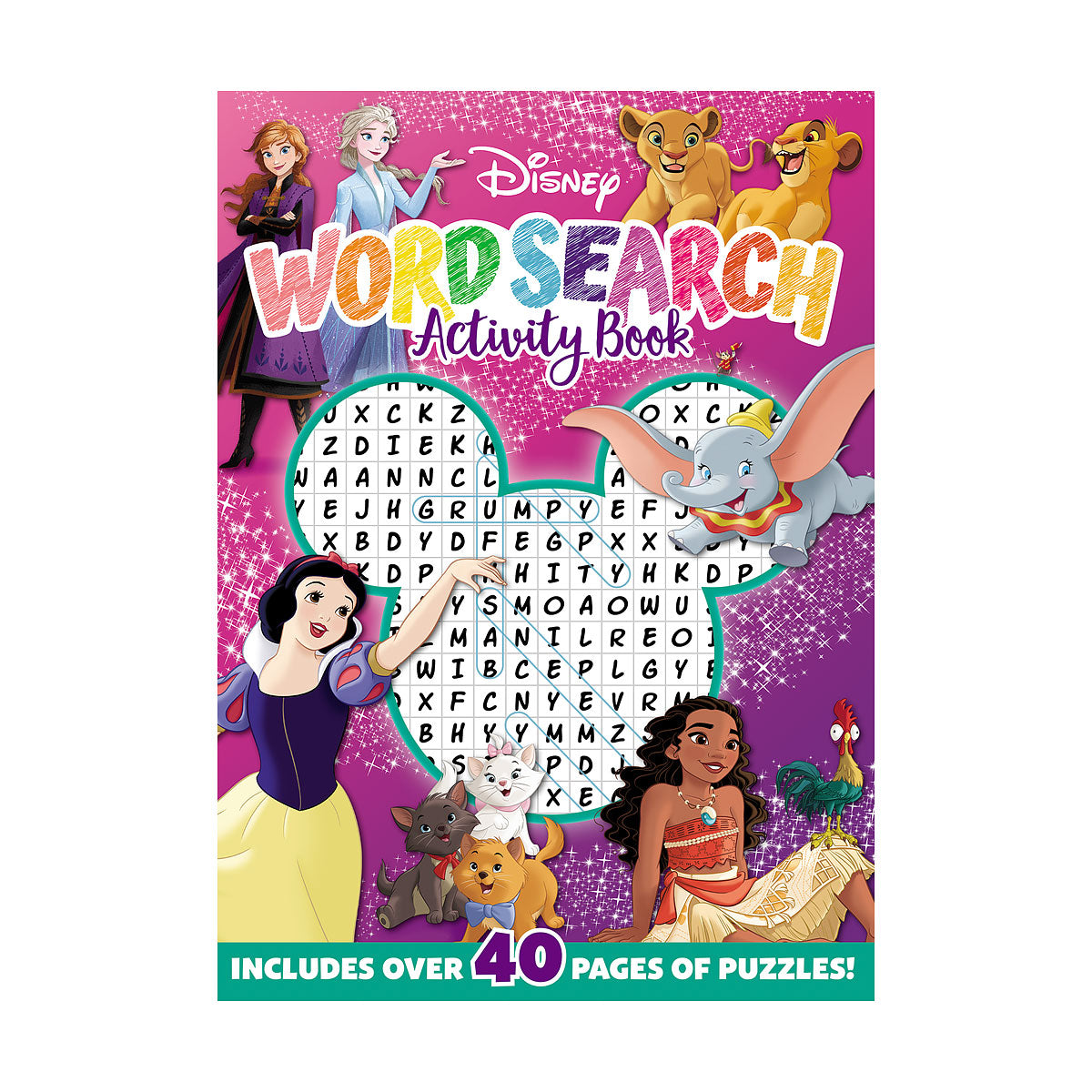 Word Search Activity Book Disney