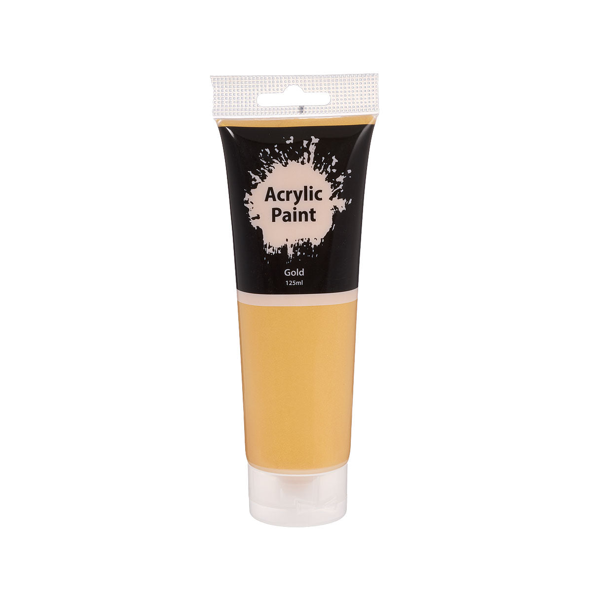 Acrylic Colour Paint Tube Gold 125mL