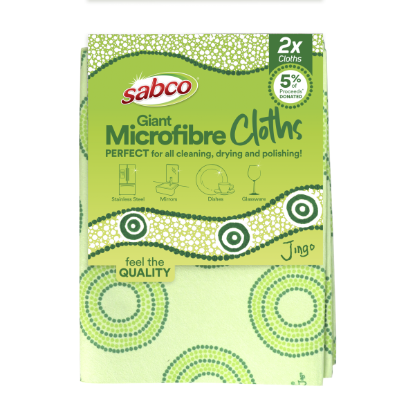 Sabco Jingo Giant Microfibre Cloth 2pk