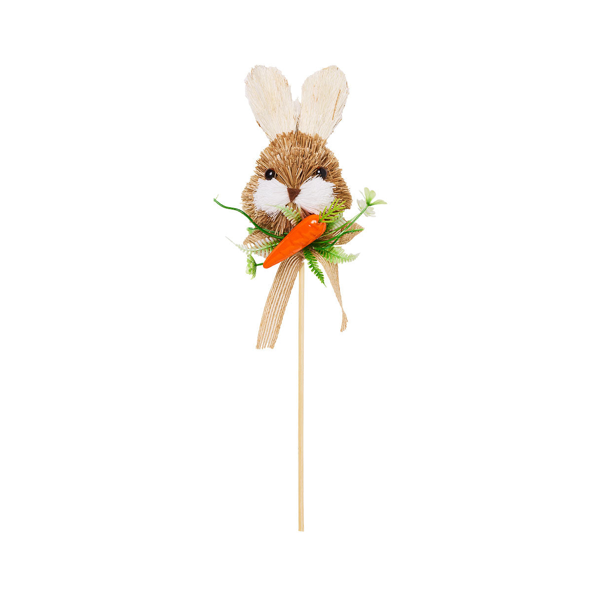 Easter Hanging Straw Bunny Head Assorted